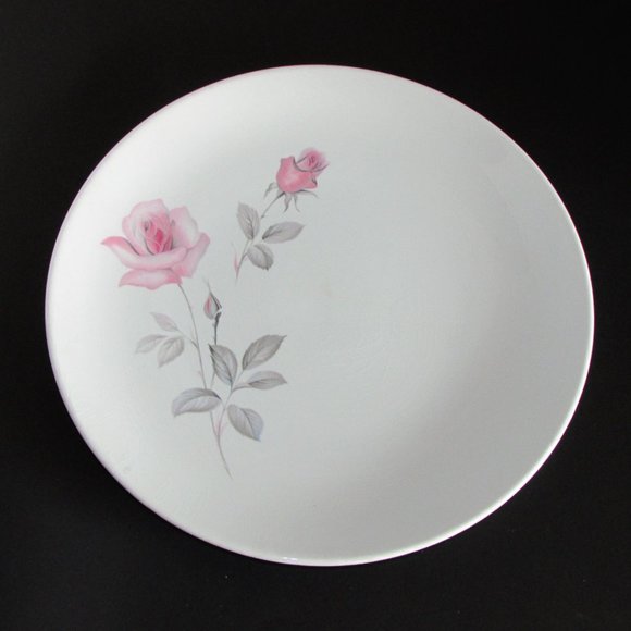 MYOTT China Lyke Dinner Plate Pink Roses Vintage Staffordshire England crazing - Picture 5 of 5